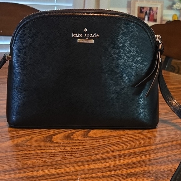 Kate Spade Black Pebbled Leather Crossbody Bag - Picture 1 of 6
